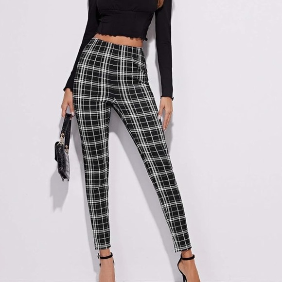 Stretchy Plaid Print Pants Soft Skinny Regular
Fashion Leggings NWOT - Picture 2 of 6